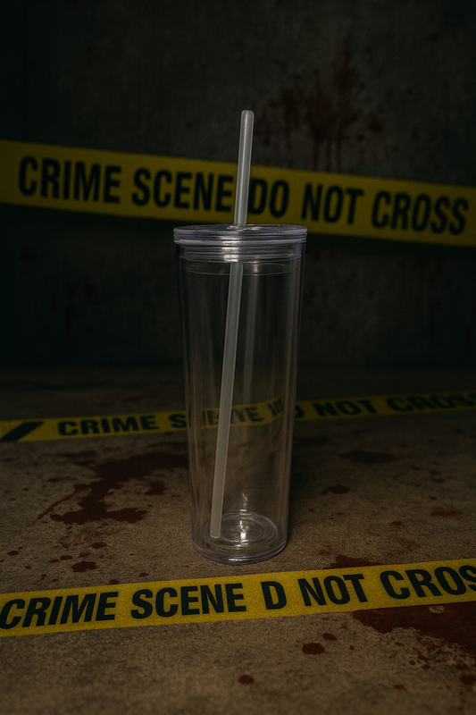 24 oz Acrylic Tumbler (No Handle, Clear Lid + Clear Straw)