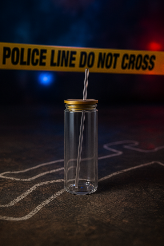 20 oz Glass Tumbler (Bamboo Lid + Clear Straw)