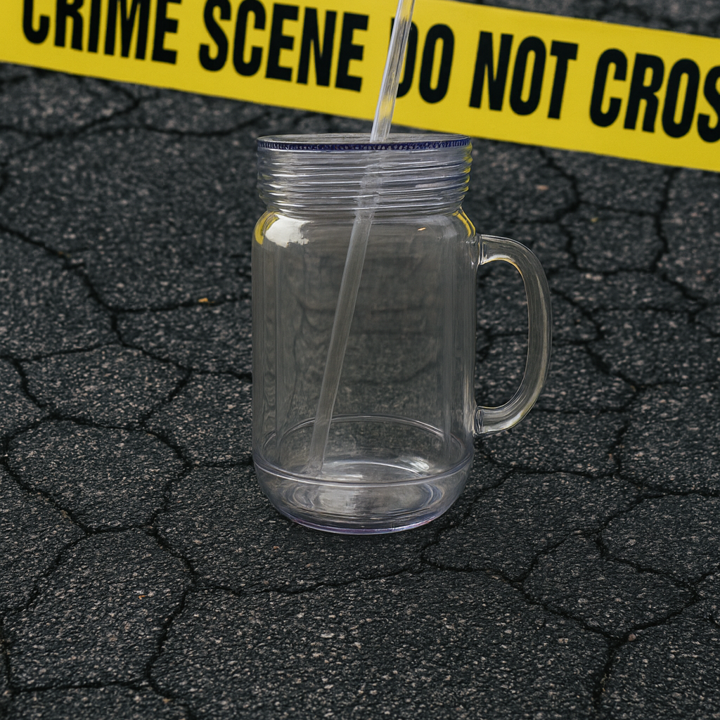 20 oz Acrylic Mason with Handle